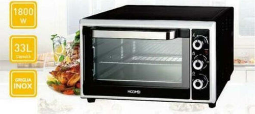 Forno-Fornetto-Elettrico-33-Litri-1800-Watt-Con-Luce-Interna-Timer-E-Termostato