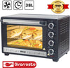 Forno-Fornetto-Elettrico-Ventilato-38-litri-1600W-Luce-Interna-Timer-Girarrosto