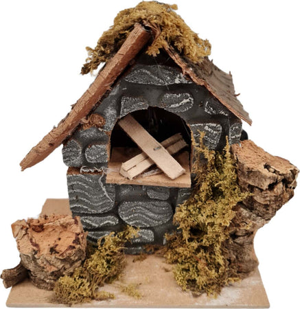 Forno o legna per presepe in sughero con lampada effetto fiamma h 15 cm Casa e cucina/Decorazioni per interni/Addobbi e decorazioni per ricorrenze/Decorazioni natalizie/Presepi/Statuine e fondali per il presepe MagiediNatale.it - Altamura, Commerciovirtuoso.it