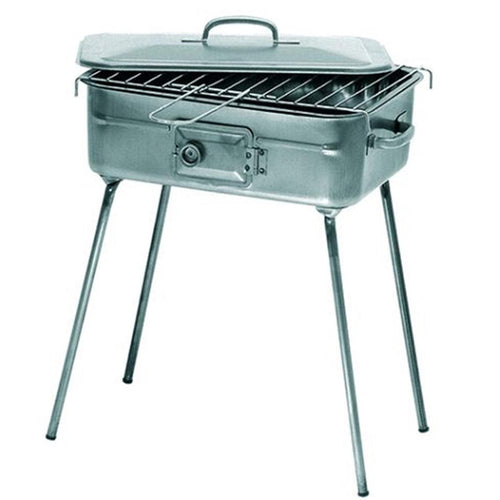 Fornello da barbecue da Pic Nic con griglia tappo piedini a carbonella per trasporto