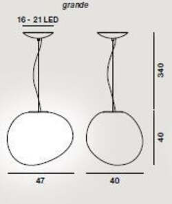 Foscarini Gregg Grande lampada a sospensione