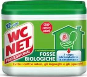 Fosse Biologiche - 12 capsule da 216 gr - WC Net Casa e cucina/Detergenti e prodotti per la pulizia/Detergenti per la casa/Detergenti multiuso Eurocartuccia - Pavullo, Commerciovirtuoso.it