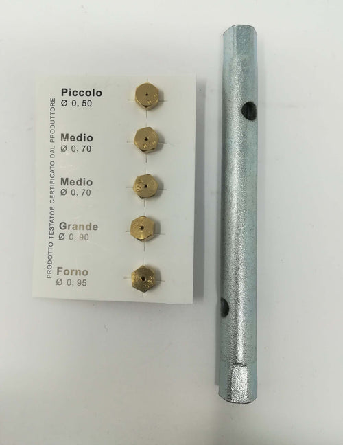 FOSTER UGELLI INIETTORI CUCINA 6MB 4 FUOCHI + FORNO GPL BOMBOLA + CHIAVE A TUBO  6/7 Casa e cucina/Utensili da cucina/Bruciatori da cucina Rossi Ricambi - Venetico Marina, Commerciovirtuoso.it