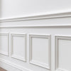 *STOCK FOLLI* pacco da 22ml di  Profilo per boiserie in Polimeri Bianco RAL 9016 verniciabile 93X30mm