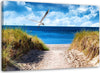 Foto-su-tela-Spiaggia-Dune-di-mare-Gabbiani