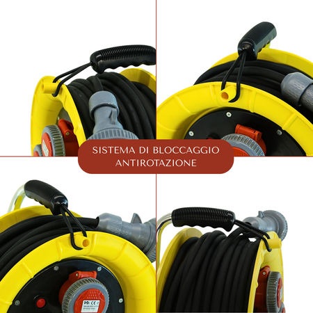 AVVOLGICAVO TERMOPL. 3P+T 16A 400V 30MT IP67