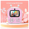Fotocamera A Stampa Istantanea Per Bambini Digitale 1080p Doppio Obiettivo Con Carta