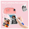 Fotocamera A Stampa Istantanea Per Bambini Digitale 1080p Doppio Obiettivo Con Carta