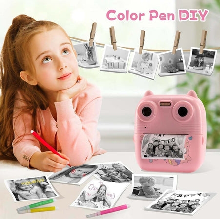 Fotocamera-Digitale-Per-Bambini-Con-Stampante-Termica-Istantanea