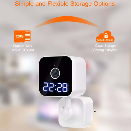 Fotocamera Hd 1080p Wifi Sicurezza Ip Home Cam Visione Notturna Orologio Q-sx909 Fai da te/Sicurezza e protezione/Sistemi di sicurezza domestica/Kit video per la sicurezza domestica/Videocamere di sorveglianza/Dom camera Trade Shop italia - Napoli, Commerciovirtuoso.it