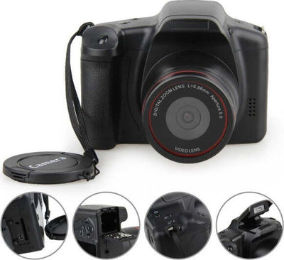 Fotocamera-Reflex-Digitale-Con-Obiettivo-Grandangolre-Lente-Ir-Display-12-Mpx