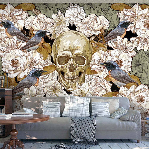 Fotomurale-Among-flowers
