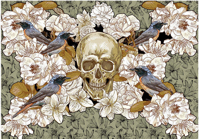 Fotomurale-Among-flowers