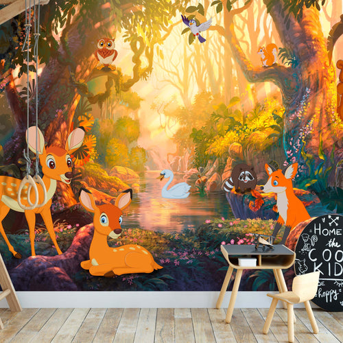 Fotomurale-Animals-in-the-Forest