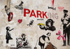 Fotomurale-[Banksy]-Graffiti-Collage