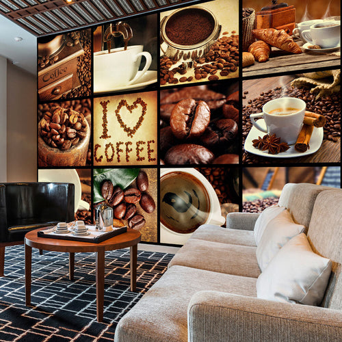 Fotomurale-Coffee-Collage