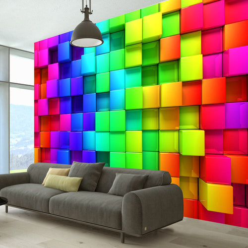 Fotomurale-Colourful-Cubes