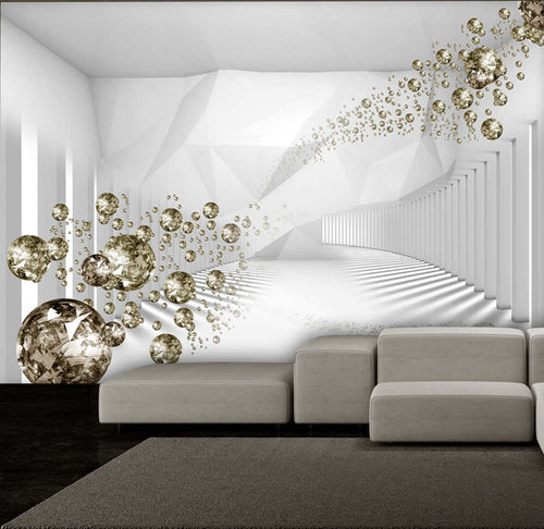 Fotomurale-Diamond-Corridor-(Grey)