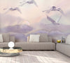 Fotomurale-Flying-Swans