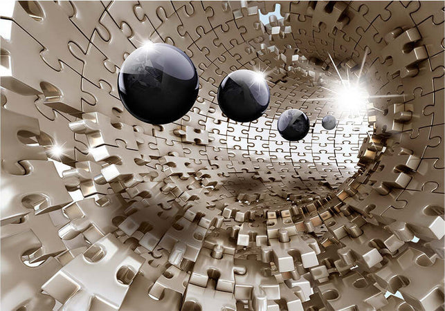 Fotomurale-Golden-Jigsaw