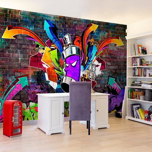 Fotomurale-Graffiti:-Colourful-attack
