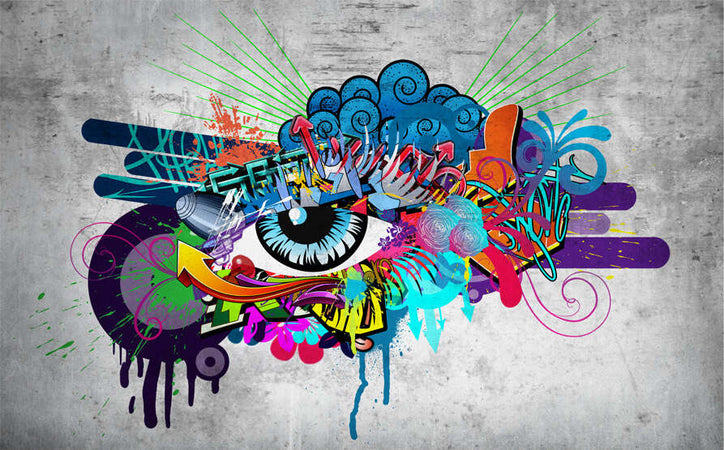 Fotomurale-Graffiti-eye