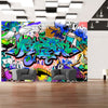 Fotomurale-Graffiti:-motivo-blu
