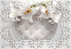 Fotomurale-Lilies-and-Quilted-Background