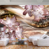 Fotomurale-Lilies-on-the-Wave-(Brown)