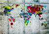 Fotomurale-Map-Graffiti