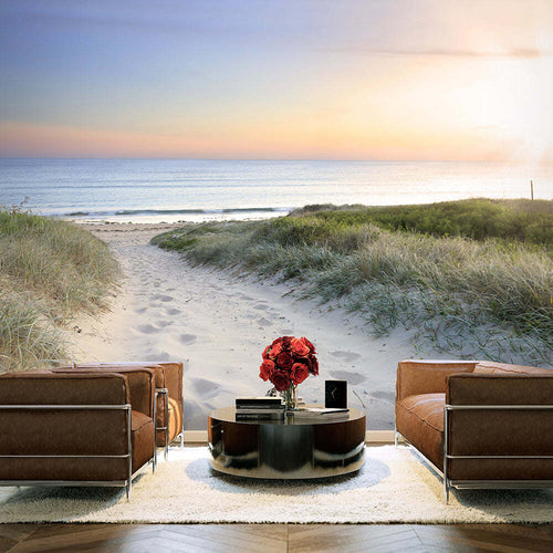 Fotomurale-Morning-walk-on-the-beach