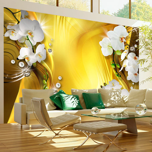 Fotomurale-Orchid-in-Gold