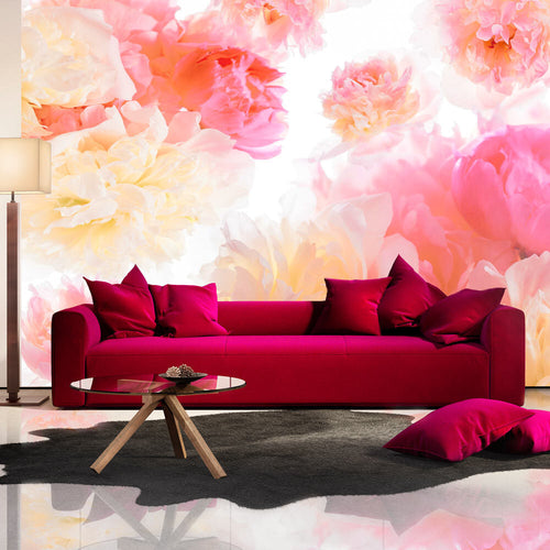 Fotomurale-Pastel-peonies