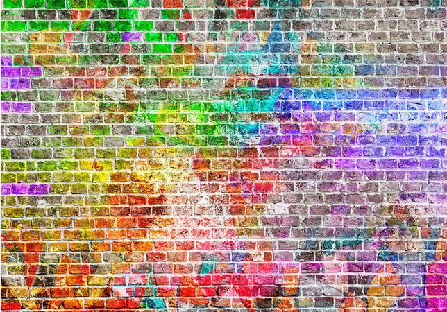 Fotomurale-Rainbow-Wall