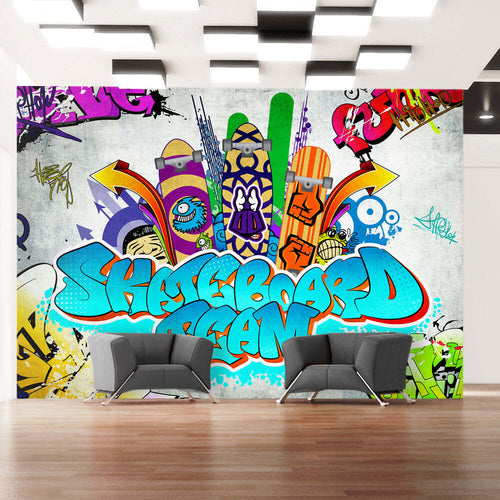 Fotomurale-Skateboard-team