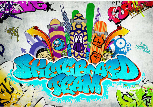 Fotomurale-Skateboard-team