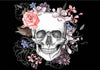 Fotomurale-Skull-and-Flowers