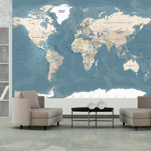Fotomurale-Vintage-World-Map