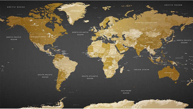 Fotomurale-XXL-World-Map:-Modern-Geography-II