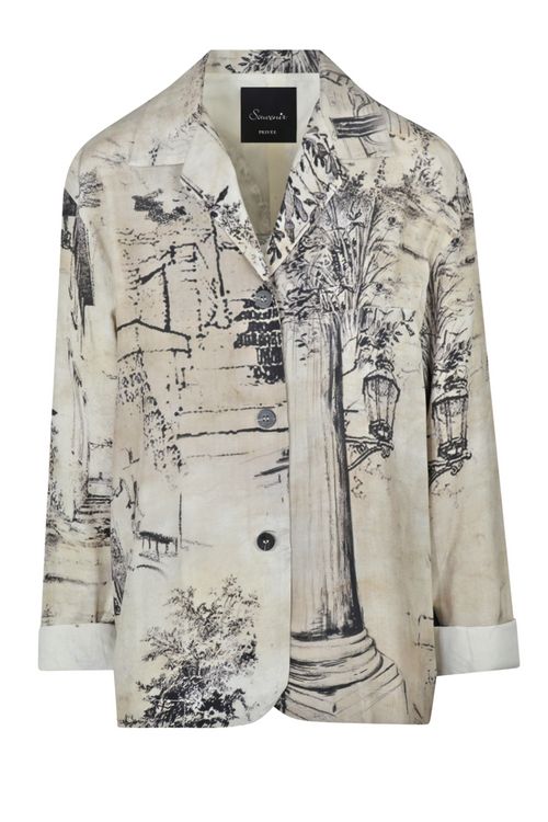 SOUVENIR Souvenir - Camicia - 451253 - Latte/Nero da donna