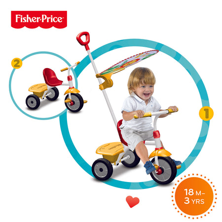 Triciclo Glee Plus Rosso-Giallo Fisher Price
