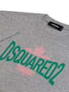 DSQUARED2 T-Shirt Grigia Melange Dsquared2 da donna