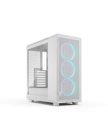 FRACTAL CASE MID TOWER EPOCH WHITE TG RGB LIGHT TINT 3*120mm MOMENTUM FAN
