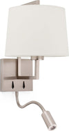 FRAME Lampada da parete nichel opaco/beig con lettore LED Illuminazione/Illuminazione per interni/Illuminazioni per pareti/Applique Led Mall Home - Napoli, Commerciovirtuoso.it