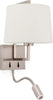 FRAME Lampada da parete nichel opaco/beig con lettore LED Illuminazione/Illuminazione per interni/Illuminazioni per pareti/Applique Led Mall Home - Napoli, Commerciovirtuoso.it