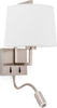 FRAME Lampada da parete nichel opaco/bianca con lettore LED Illuminazione/Illuminazione per interni/Illuminazioni per pareti/Applique Led Mall Home - Napoli, Commerciovirtuoso.it