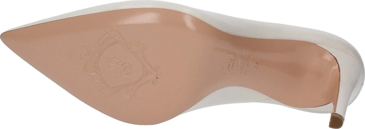 FRANCESCO-SACCO-Scarpe-con-Tacco-Avorio-da-donna