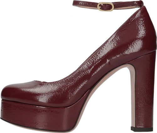 FRANCESCO-SACCO-Scarpe-con-Tacco-Bordeaux-da-donna