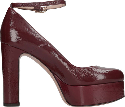 FRANCESCO-SACCO-Scarpe-con-Tacco-Bordeaux-da-donna