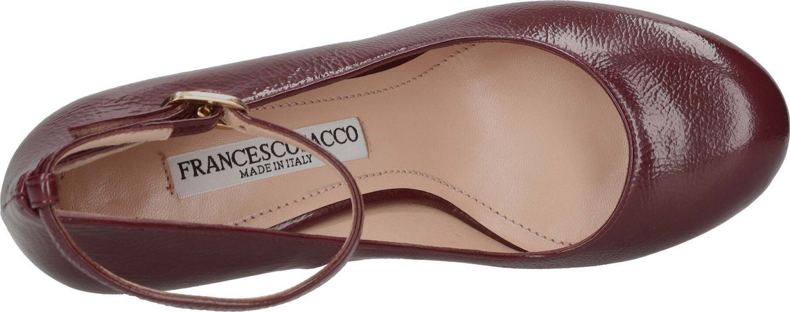 FRANCESCO-SACCO-Scarpe-con-Tacco-Bordeaux-da-donna